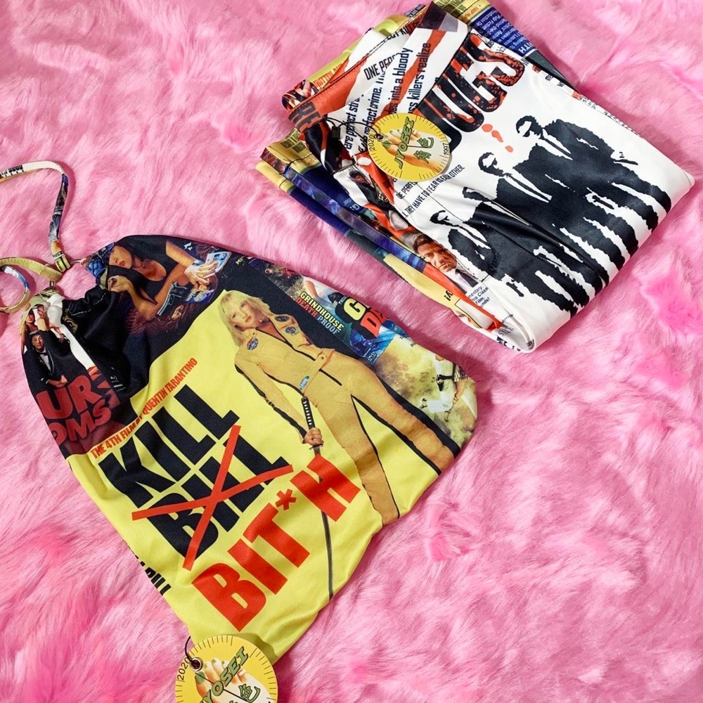 [SOLD] Jyosei Kill Bill Hollywooder Pants and Top Set - Picture 3 of 4